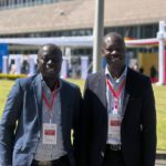 Dr Julius Ecuru and Dr Emmanuel Efah at the STEM conference in Addis Ababa.