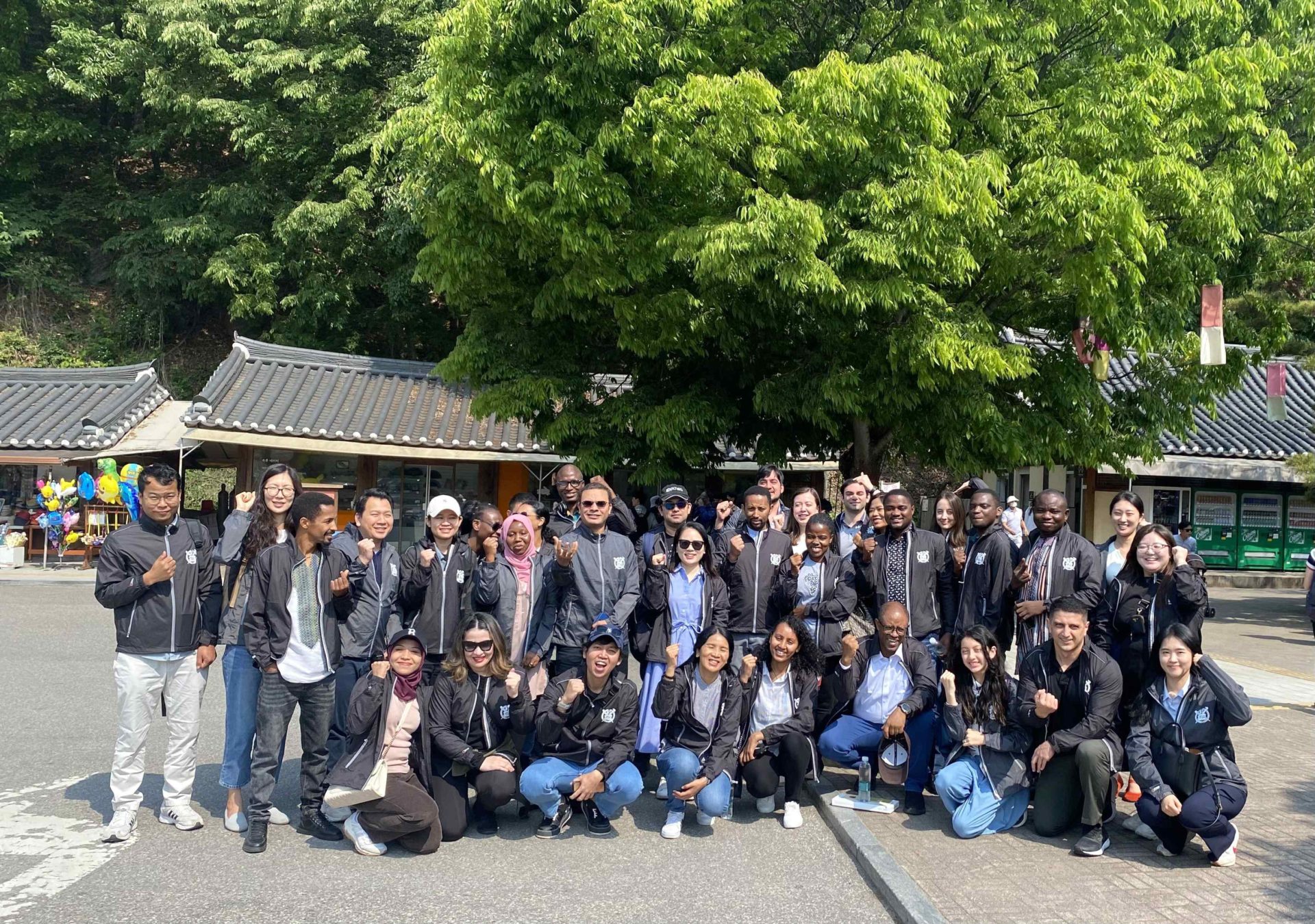 Rsif scholars in a group photo with their colleagues at the Global Research Center (GRC) in Korea. Photo/Courtesy/ Minsoo Chung/ GRC