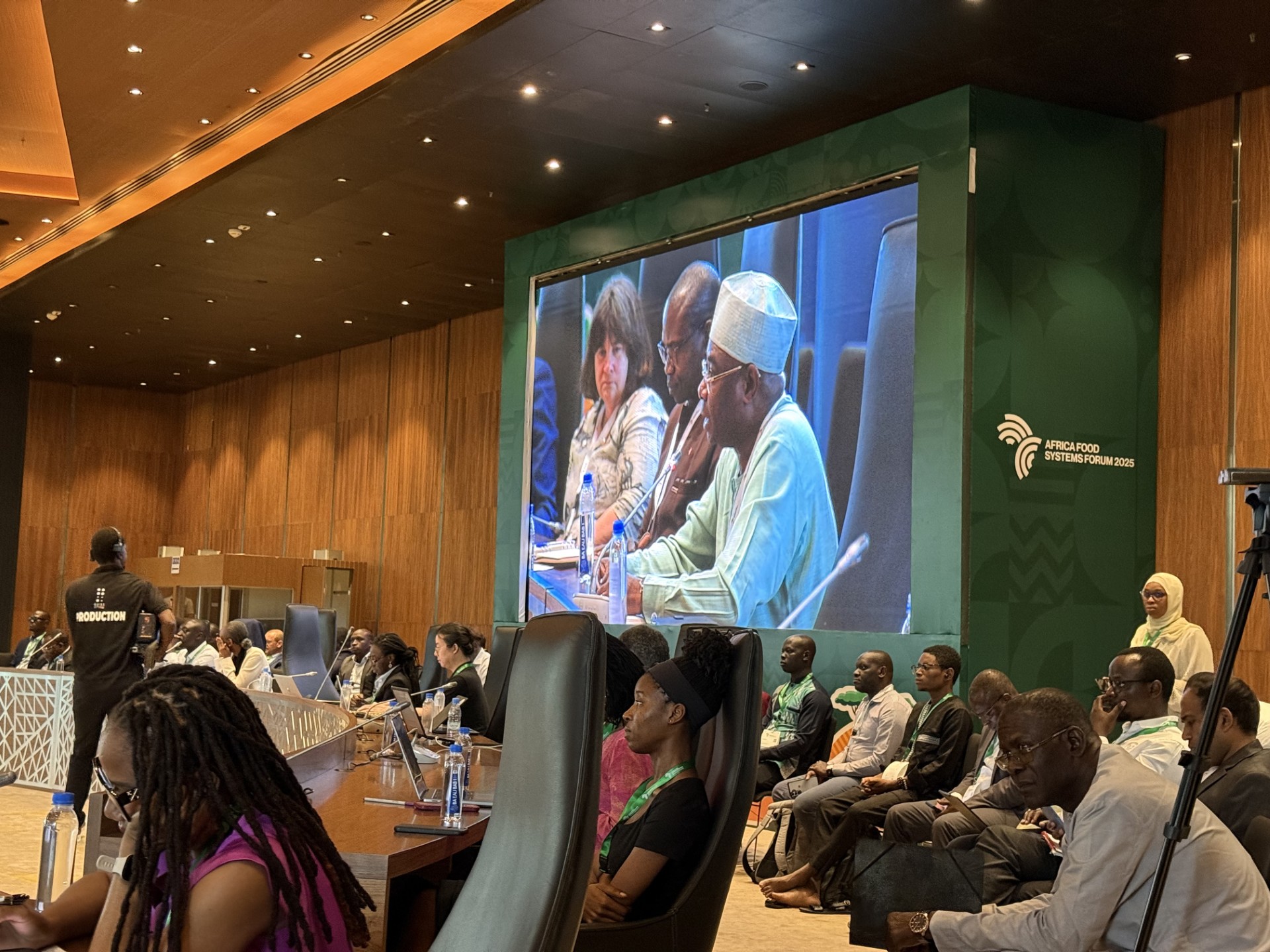A screen grab shows icipe Director General Dr Abdou Tenkouano speaking during a special roundtable researchers’ forum during the Africa Food Systems (AFS) Summit held in Senegal