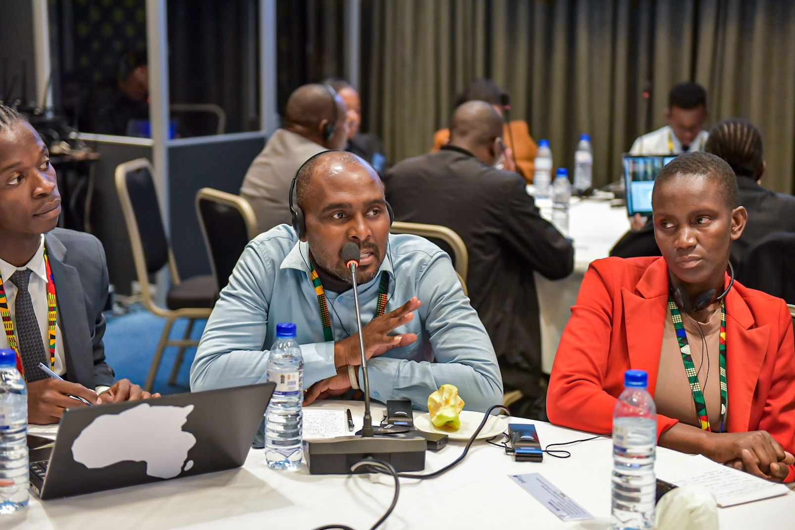 A participant shares feedback during the session. Photo/Sakina Mapenzi
