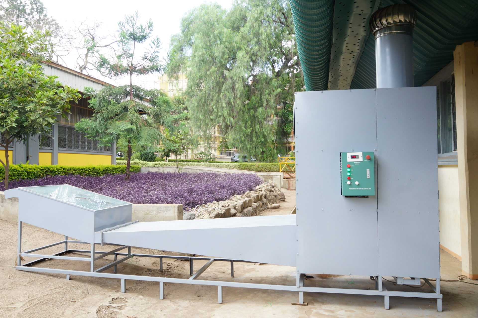 Solar dryer at Nelson Mandela African Institution of Science and Technology (NM-AIST), one of PASET-Rsif’s African Host Universities (AHUs) in Tanzania
